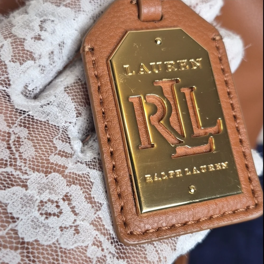 Lauren Ralph Lauren Leather Drawstring Bucket Bag - Picture 8 of 17